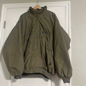 (EUC) VINTAGE Patagonia Unisex Shelled Synchilla Olive Puffer Jacket